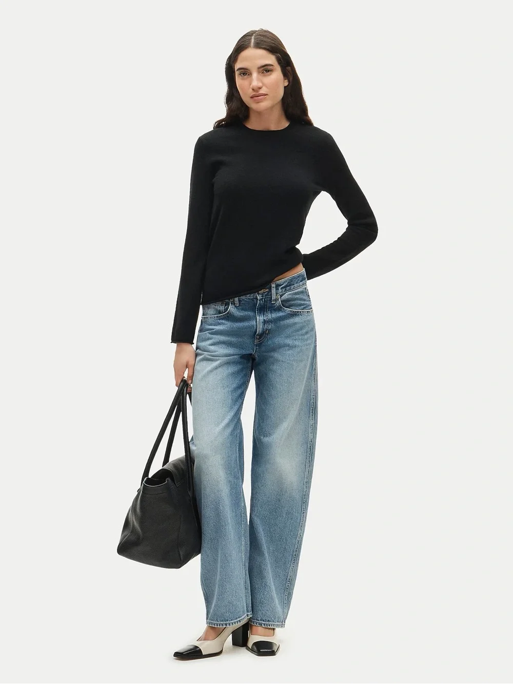 J Crew Rolled cashmere long-sleeve sweater